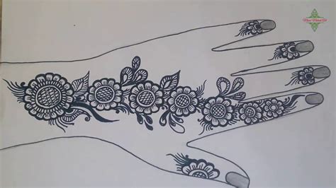 New Mehndi Design Simple 2020 Easy To Learn Pencil Drawing By Mona