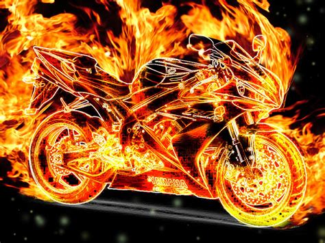 Flaming Motorcycle By Dandorma On Deviantart