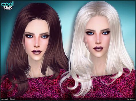 Anto Amanda Hair The Sims 4 Catalog