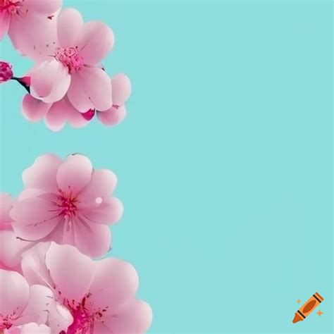 Minimalist Sakura Flower Background On Craiyon