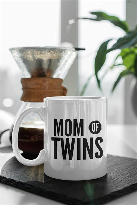 Mom Of Twins Novelty Coffee Mug For Women Men White 11 Oz Etsy