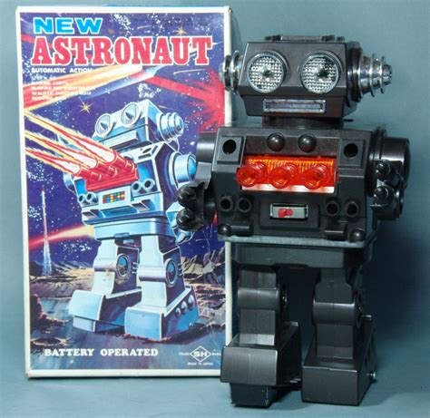 Sh Japan Battery Operated New Astronaut Robot Toy Design Retro Robot