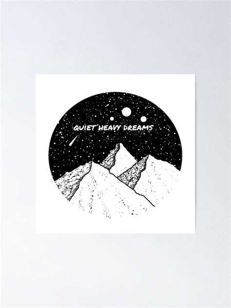 Quiet Heavy Dreams Zach Bryan Poster For Sale By Popzeyy Redbubble