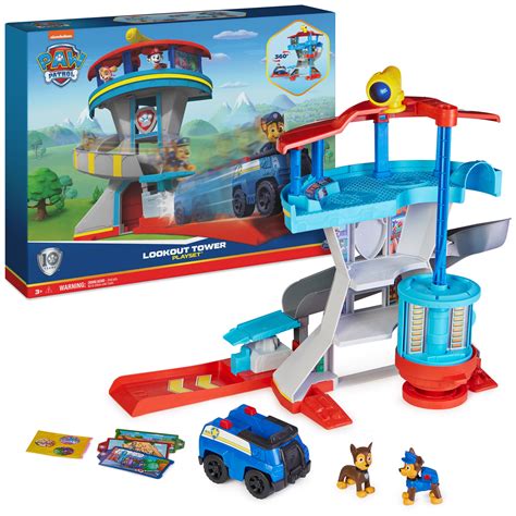 New Paw Patrol Lookout Playset W Periscope Chase Action Figure