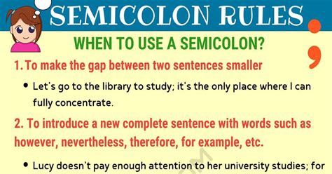 Life and death were set before him, and he had the power to stand, as well as the power to fall. Semicolon (;) When to Use a Semicolon in English • 7ESL