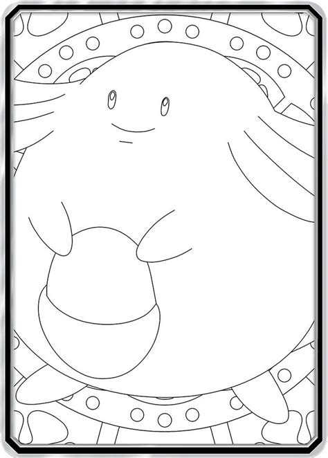 Chansey Pokemon Chibi Coloring Pages Coloring Pages
