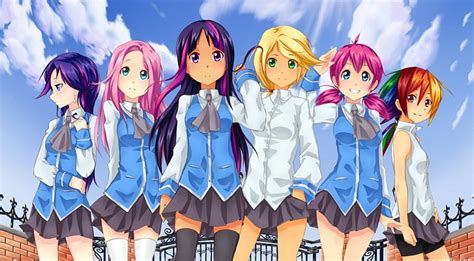 Anime Girls Friends Group Anime Girl Friends Group Cute Wallpaper