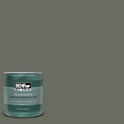 Behr Ultra 1 Qt N380 6 Bonsai Trunk Semi Gloss Enamel Interior Paint