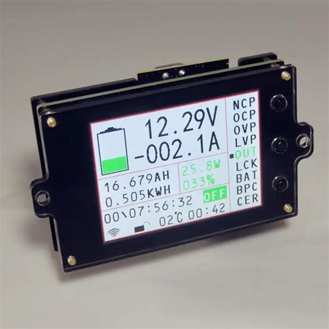 Battery Monitor Meter Wireless Dc 120v 100a Volt Amp Ah Soc Remaining