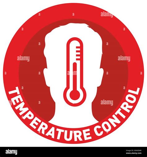Simple Flat Illustration Showing Body Temperature Check Sign During
