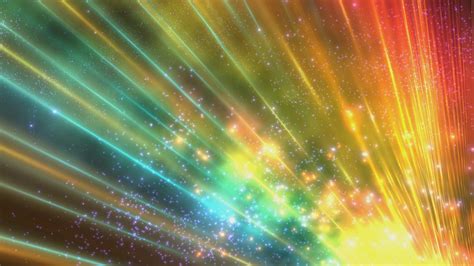 4k Sparkling Colorful Rays Of Lights In Space Hd Background Футажи