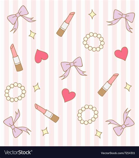 Cute Pink Pastel Girly Background 2 Royalty Free Vector
