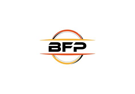Bfp Lettre Royalties Ellipse Forme Logo Bfp Brosse Art Logo Bfp Logo