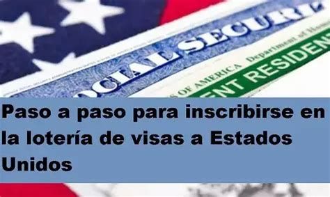 Loter A De Visas Para Estados Unidos Inscripciones