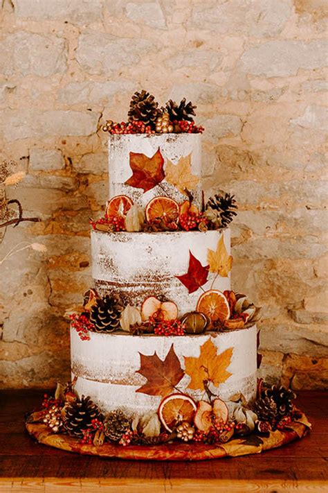 Autumn Wedding Cakes For The Fall Season Rock My Wedding