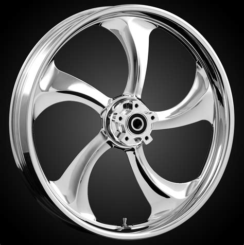 Complete 26 X 375 Rollin Wheel Package Chrome Harley Touring 2000