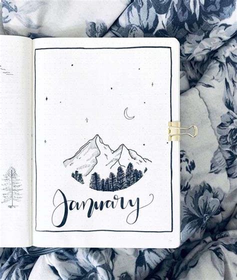 Best January Bullet Journal Cover Page Ideas For The New Year Bullet
