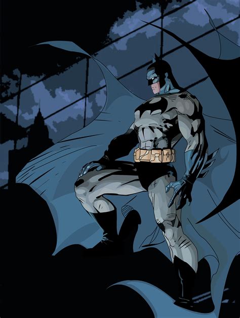 Jim Lees Iconic Batman Pose Superhero Comics Marvel Comics Art Anime