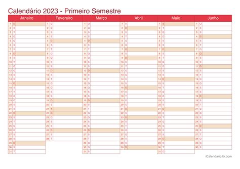 Calendario Anual 2023 Para Imprimir