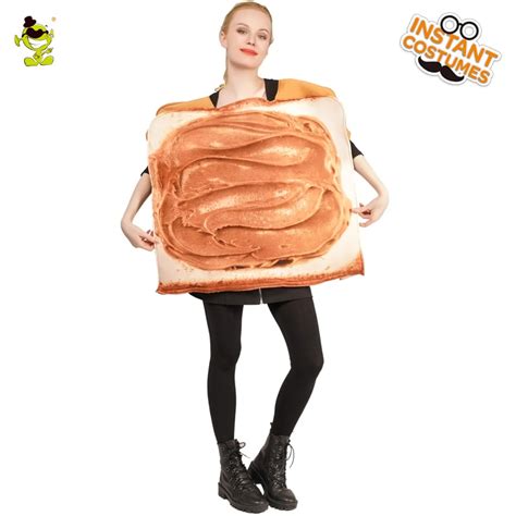 New Style Ladies Peanut Butter Toast Costume Adults Delicious Peanut