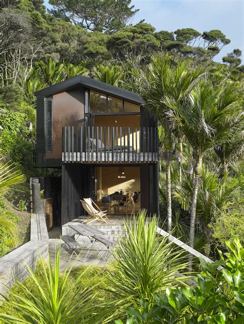 Inside A Surfers Modern And Minimalist Beach Front Cabin In New Zealand