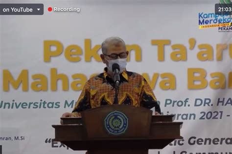 Foto Pekan Taaruf Uhamka 2021 Rektor Hamka Hamka Muda Siap Emban