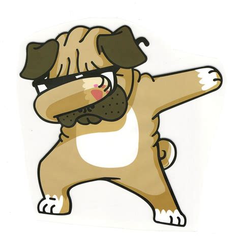 Dog Doing The Dab Iron On Transfer Sticker Diy Patch Brown And Etsy Denmark