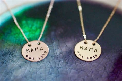 Mama Necklace Rose Gold Mom Necklace Mom Necklace New Mom Gift