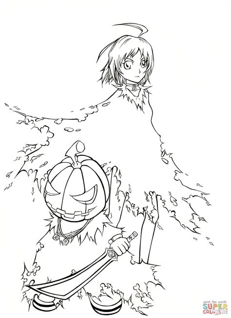 Halloween Fergus From Manhwa Witch Hunter Coloring Page Free