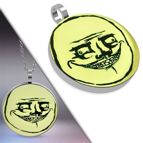 75 Off Sale Stainless Steel Circle Web Comic Face Obsequious Me