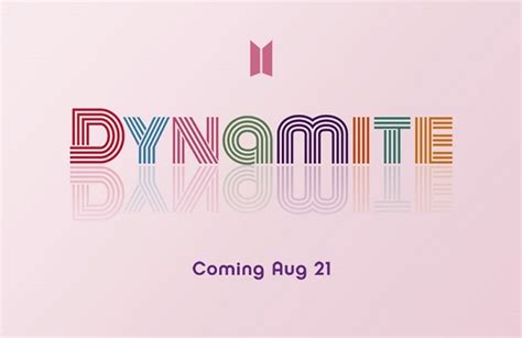 Bts Announces Upcoming New Single Album Dynamite Be Korea Savvy