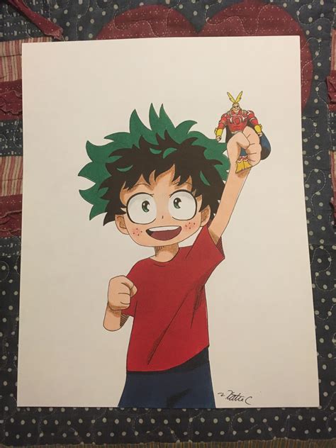 My Sister Drew Little Kid Deku And Wanted To Share