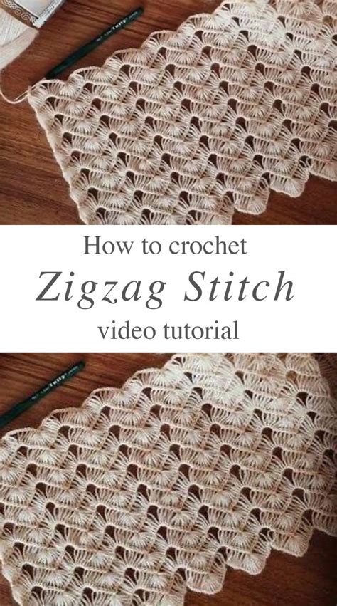 Zigzag Lace Crochet Stitch Tutorial Crochetbeja