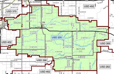 District And School Boundary Map Bluestem Usd 205