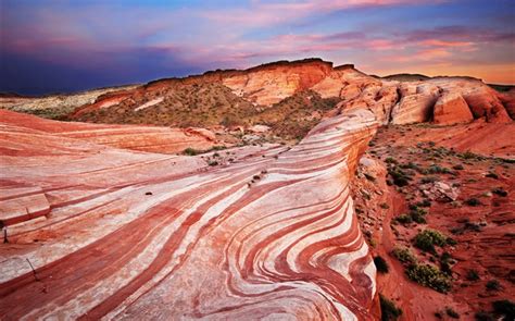 Red Rocks Desert Sunset Hd Wallpapers Landscape