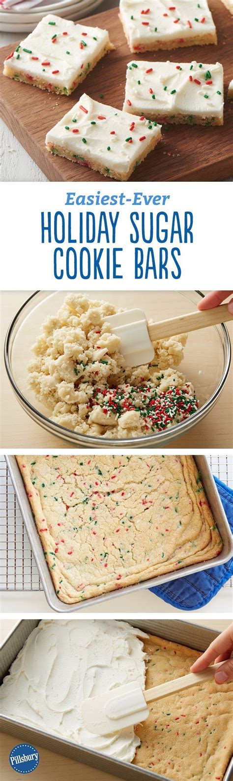 Hands down, the best sugar cookie recipe, we've ever tested! Easiest-Ever Holiday Sugar Cookie Bars | Recipe | Holiday ...
