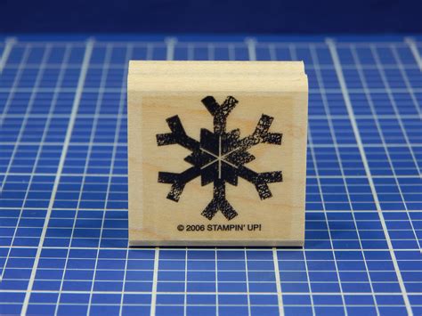 Snowflake Wood Mounted Rubber Stamp Stampin Up Christmas Cards To