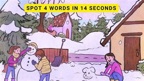 Brain Teaser IQ Test People With High Brain Capacity Can Spot Words Hidden In The Snow In