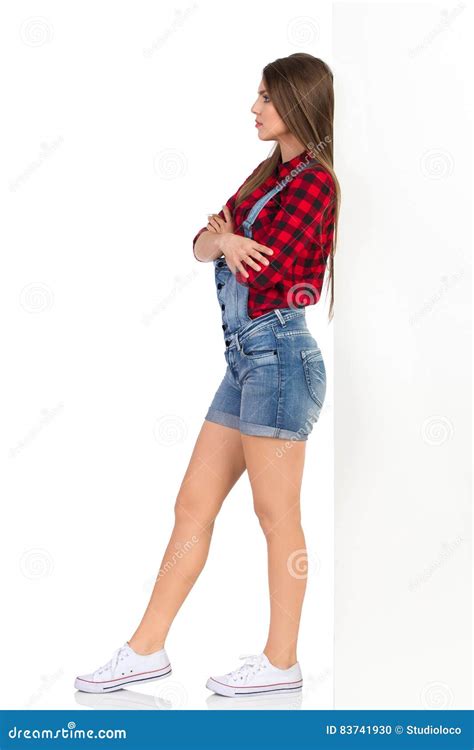 Offended Woman Leaning Against The Wall Stock Photo Image Of Serious