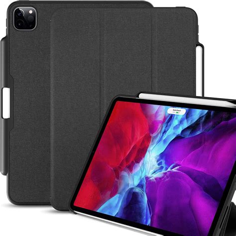 Ipad Case Pro 129 Case 4th Generation 2020 With Pencil Holder Dual