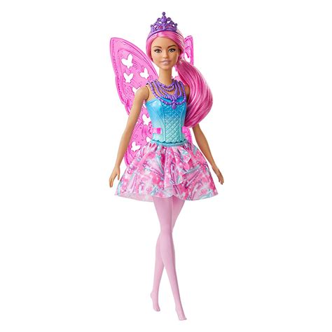Barbie Dreamtopia Fairy Doll - Pink Hair with Wings at Toys R Us