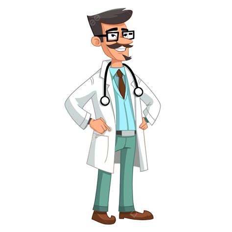 dr clipart cartoon male doctor with cartoon hands vector dr clipart cartoon png and vector