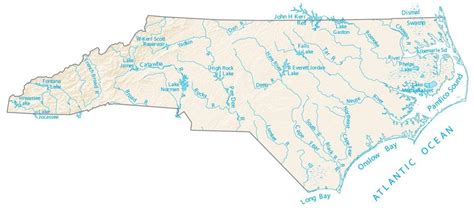 Maps Of Lakes In North Carolina