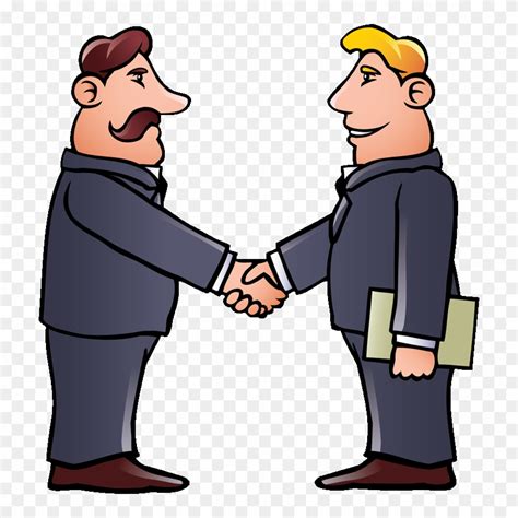 People Shaking Hands Cartoon Clip Art Library