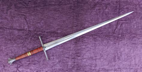 Red And Gold Longsword Sharpblunt — Jesse Belsky Stageswords