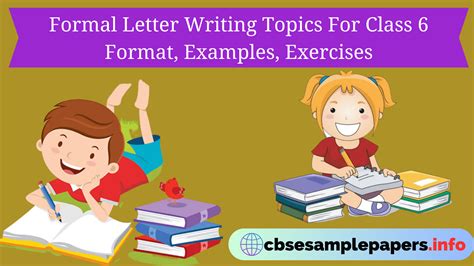 Formal Letter Writing Topics For Class 6 Format Examples Exercises