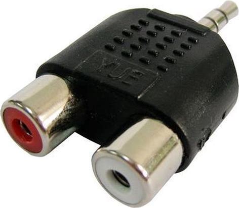 2x Rcatulp Female Naar 35mm Jack Adapter Connector