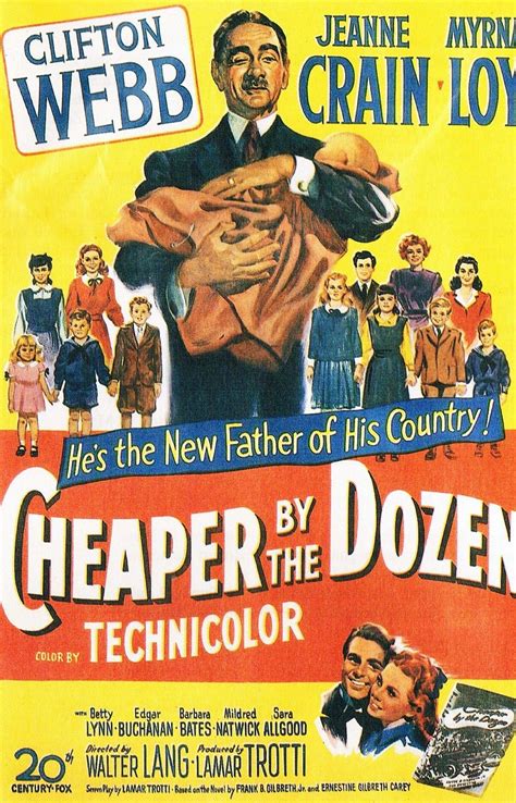 Cheaper By The Dozen 1950 | Cheaper by the dozen, Classic 