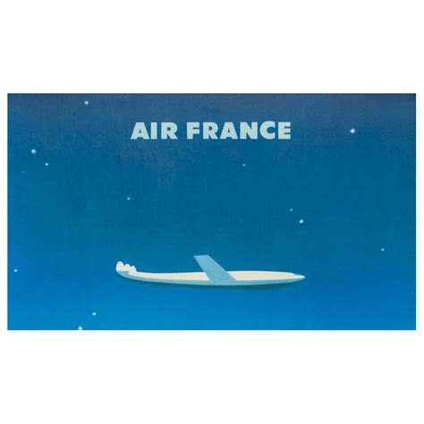 Vintage Travel Poster By Excoffon 1958 Air France Paris Tokyo Japon