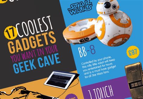 17 Coolest Gadgets You Want In Your Geek Cave Infographic Gadget